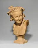 L’espiègle, buste d’Anna Foucart by Jean-Baptiste Carpeaux, 1875, Terre cuite, sold Jun 2025