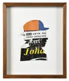 Autoportrait de profil by Jacques de la Villeglé, 2007, Affiche arrachée et découpée, sold Jun 2025