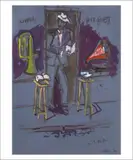 Livres disques by Jean Hélion, 1982, Aquarelle et pastel sur papier, sold Jun 2017
