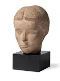 Tête féminine by Charles Leplae, 1942, Terre cuite, sold Jun 2017