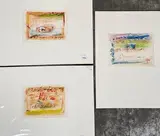 Suite de trois dessins by Marie-Geneviève Havel, Encre et aquarelle sur papier, sold May 2021