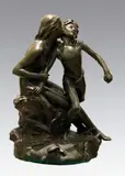 La prairie et le ruisseau by Raoul Larche, Épreuve en bronze, fonte d'édition de la première moitié du XXe siècle de Siot et Decauvil, sold Oct 2006