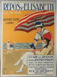 Repos Ste. Elisabeth - La Panne, Belgique by Francis Delamare, Affiche lithographique en couleur Imp, sold Nov 2024