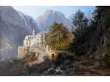 Adelssitz bei Bozen by Pieter Francis Peters, oil on canvas, offered Jun 2025