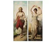 Der Sommer by Hans Zatzka, oil on panel, offered Sep 2024