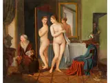 Junge Frau bei der Morgentoilette by Nicolas-René Jollain, oil on canvas, offered Jun 2026
