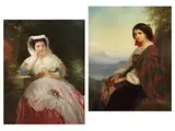 Portaits Junger Italienerinnen by Konstantin Cretius, oil on canvas, offered Mar 2025