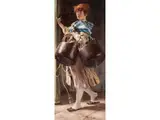 Italienische Wasserträgerin by Ludwig Passini, watercolor, sold Dec 2025
