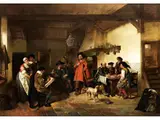Historischer Künstler Zeichnet ein Modell by Herman Frederik Carel ten Kate, oil on panel, sold Dec 2021