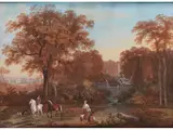 Landschaft mit Brunnenanlage by Louis Gadbois, tempera, offered Mar 2023