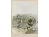Die Reichenbachfälle bei Meiringen im Berner Oberland (schweiz) by Gabriel Lory, watercolor, offered Jun 2023