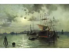 Abendliche Venedig-ansicht by Karl Kaufmann, oil on canvas, sold Jun 2026