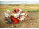 Untitled by Tivadar Josef Mousson, oil on board, sold Dec 2022