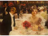 Sie Zögert by Victor Guerrier, oil on canvas, sold Jun 2021