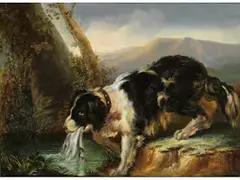 Darstellung Eines Hundes by Giuseppe Canella, oil on canvas, offered Sep 2019