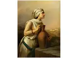 Rebekka am Brunnen by Johann Grund, oil on canvas, offered Sep 2015