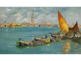 Venedig by Giovanni Salviati, oil on canvas, sold Dec 2023