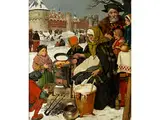Winter in der Stadt by Joseph Leopold Ratinckx, 1860 - 1937, oil on canvas, offered Apr 2016