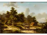 J., 1835 – 1905 Sommerlandschaft mit Figuren auf Einem weg by Jan Evert Morel d.J., oil, offered Sep 2016