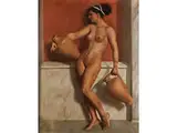 Weiblicher akt by Marcel René Herrfeldt, oil on canvas, sold Dec 2018