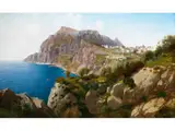 Blick auf Capri by Josef Schoyerer, oil on canvas, offered Mar 2025