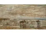 Meeresstrand by Julius Seyler, oil on board, offered Dec 2016