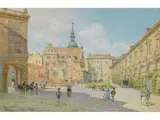 Dresden - Innenhof des Residenzschlosses by Franz Alt, watercolor, offered Mar 2025