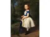 Mädchenportrait by Alfred Richard Diethe, 1836 – 1919, oil on canvas, offered Apr 2018