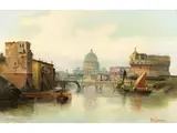 Vedute von rom by Karl Kaufmann, oil on panel, sold Mar 2026