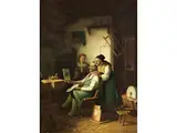 Erfreuliche Post by Richard Gross, oil on canvas, offered Jun 2023
