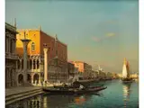Venedigvedute by Georges Noël Bouvard, oil on canvas, sold Mar 2026