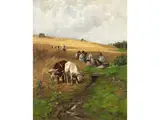 Rast der Schnitter by Christian Mali, oil on canvas, offered Mar 2026