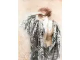Kimono by Jan M.C. Asselbergs, pastel, offered Dec 2019