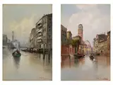 Am Canal Grande in Venedig by Karl Kaufmann, oil on panel, sold Dec 2023