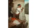 Untitled by Tito Conti, oil on panel, offered Dec 2022