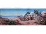 Orientalische Landschaft by Paul B. Pascal, gouache, offered Sep 2015