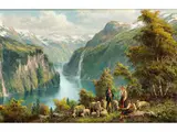 Untitled by Hubert Kaplan, oil on panel, offered Dec 2022