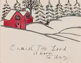 Christ the Lord by Maud Lewis, mixed media on paper, sold Jun 2022