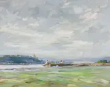 Québec, vu de Lévis by Umberto Bruni, 1965, oil on canvas, sold Jun 2022