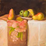 Green Apples by Stuart Slind, 1997, oil on canvas, sold Jun 2022