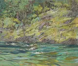 Shuswap Summer by Edward William Godwin, oil on linen, sold May 2022