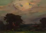 Crépuscule d’été by Marc-Aurèle de Foy Suzor-Coté, 1918, oil on board, sold May 2022