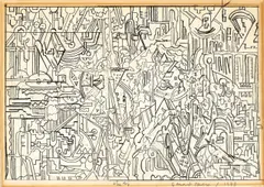 Study by Eduardo Paolozzi, 1973, Bleistift auf Papier, sold Dec 2007
