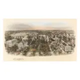 Birds-Eye View of the University of North Carolina by Richard Rummell, Hand-colored lithograph, sold Jan 2025