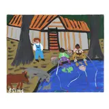 Notly Pond by Bernice Sims, Oil on canvas, sold Jan 2025