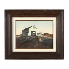 Awakening Morn by Gerald Lilly, Casein tempera on board, sold Jan 2025