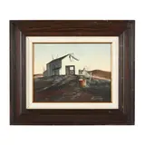 Awakening Morn by Gerald Lilly, Casein tempera on board, sold Jan 2025