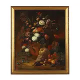 Floral Still Life by Sidney E. King, Oil on canvas, sold Jan 2025