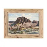 Tucson by Maurice Logan, Watercolor and gouache on board, sold Jan 2025