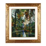 Rivière Sous Bois by Robert Falcucci, Oil on canvas, sold Jan 2025